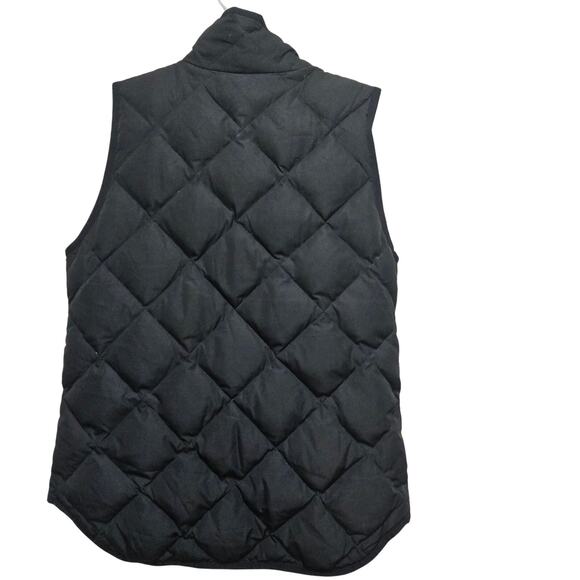 J.Crew Factory Quilted Puffer Vest Black XS Down Feather Fill Women’s Outerwear - Picture 2 of 5